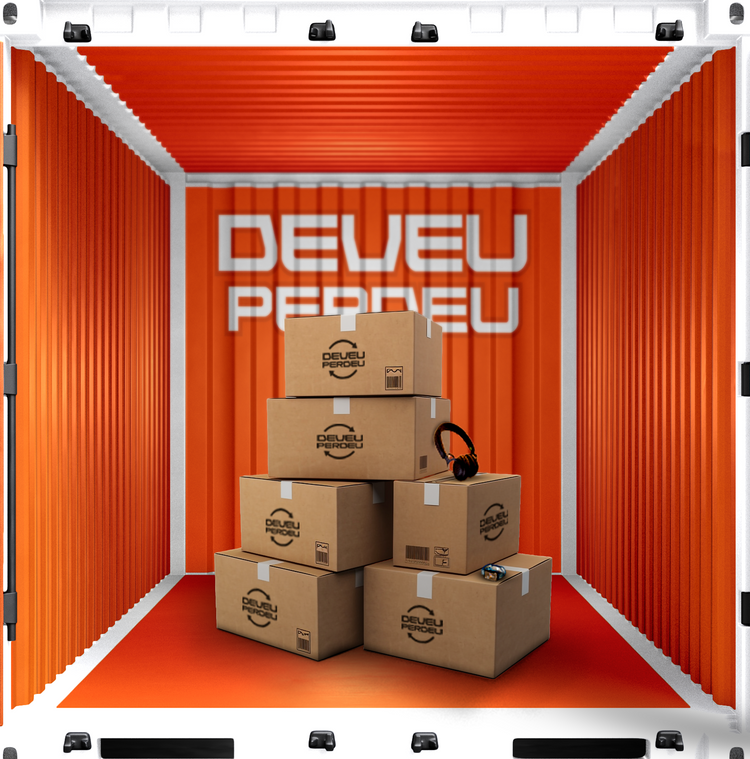 Container com caixas